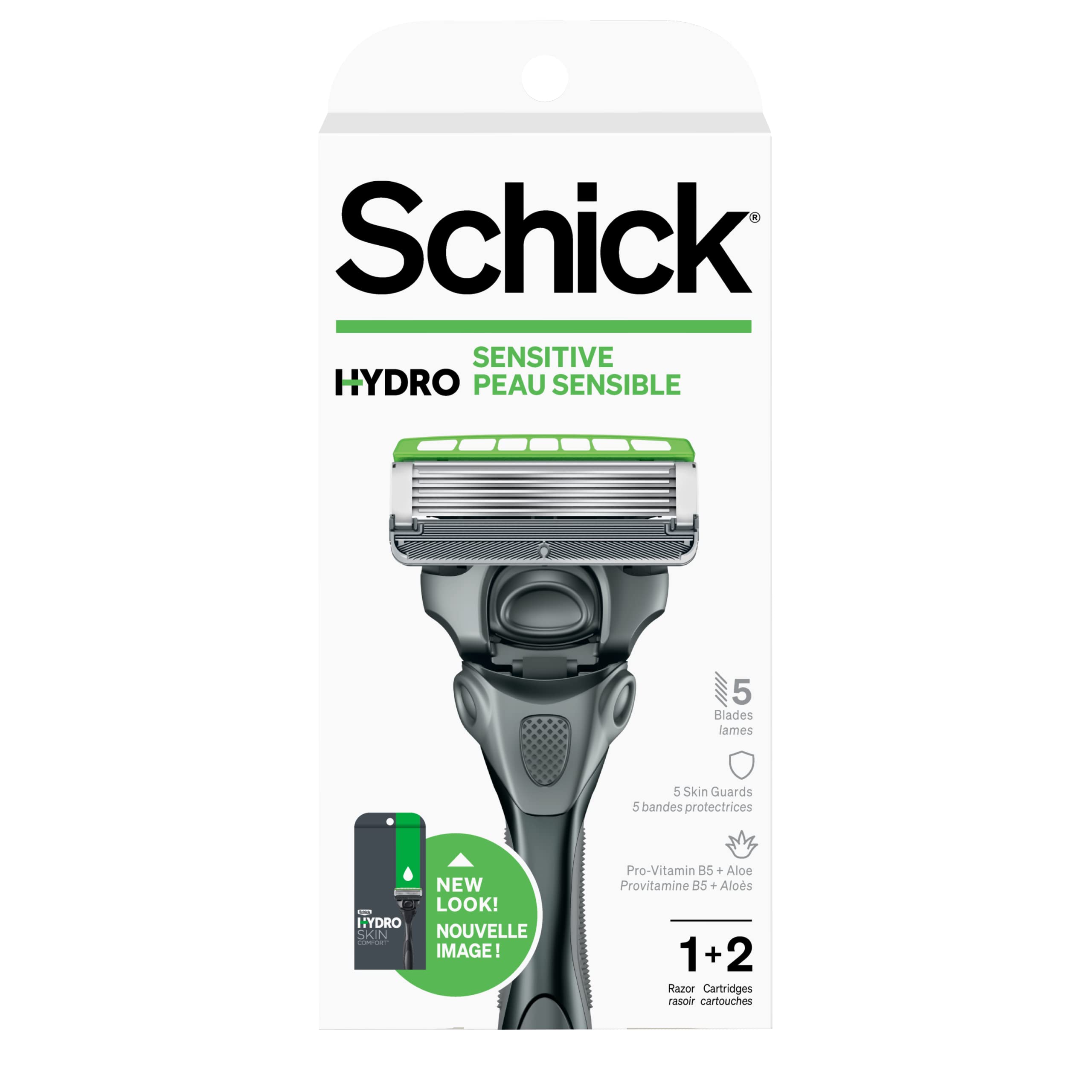 Foto 2 pulgar | Razor Schick Hydro 5 Sense Para Piel Sensible Para Hombre, 2 Recambios - Venta Internacional.