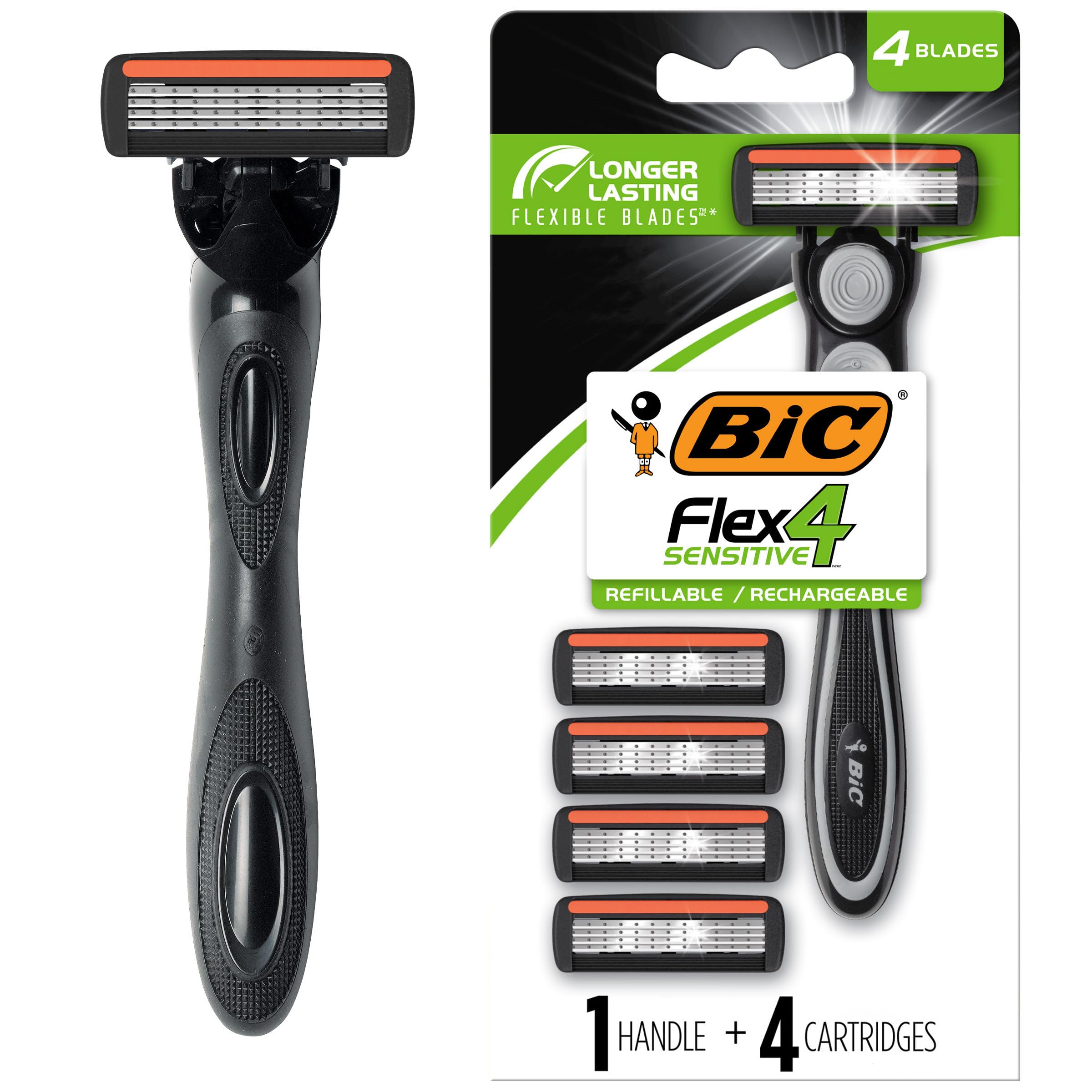 Foto 2 pulgar | Rasuradora Desechable Bic Flex 4 Sensitive 5 Piezas - Venta Internacional
