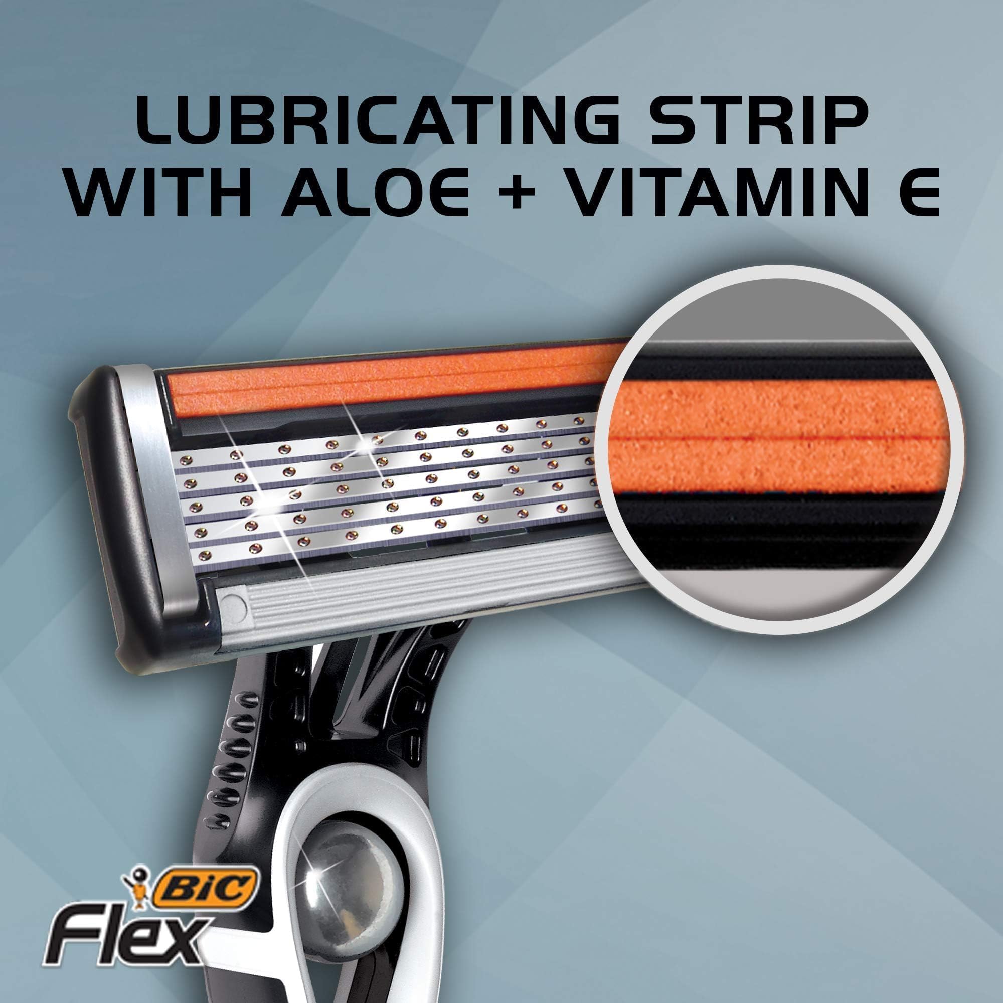 Foto 6 pulgar | Rasuradoras Desechables Razor Bic Flex 5 para Hombre 2 Piezas - Venta Internacional