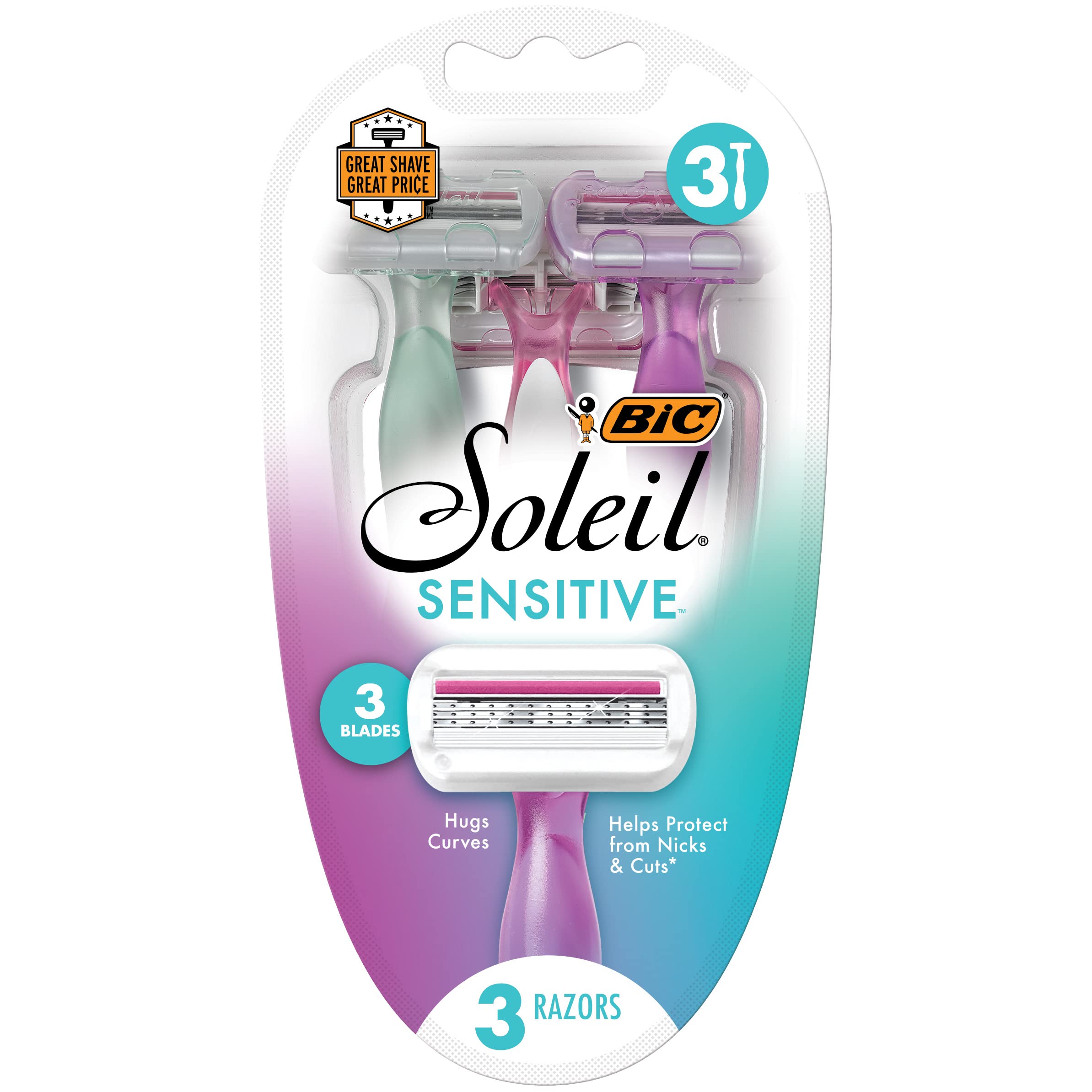 Foto 2 pulgar | Maquinillas De Afeitar Desechables Bic Soleil Sensitive Women  3 Cuchillas X6 - Venta Internacional.