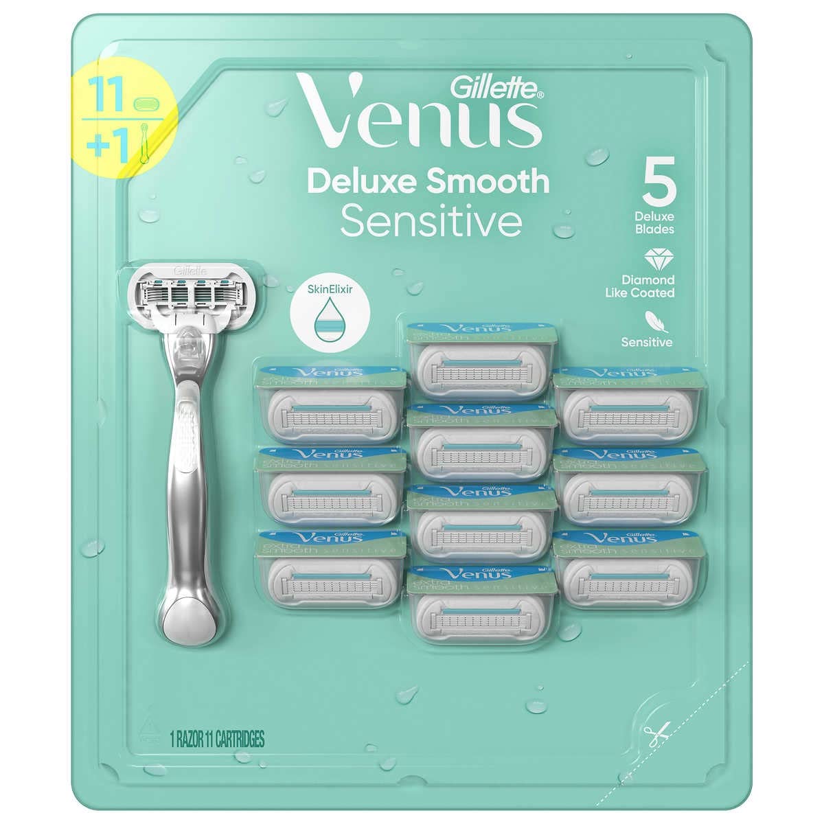 Cartuchos Razor Gillette Venus Deluxe Smooth Sensitive 11 - Venta Internacional.