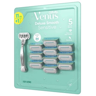 Foto 2 | Cartuchos Razor Gillette Venus Deluxe Smooth Sensitive 11 - Venta Internacional.