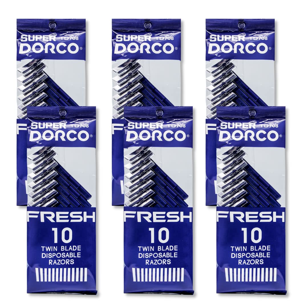 Foto 1 | Maquinillas De Afeitar Desechables Dorco Fresh Twin Blade (paquete De 6) Para Hombres Y Mujeres - Venta Internacional.