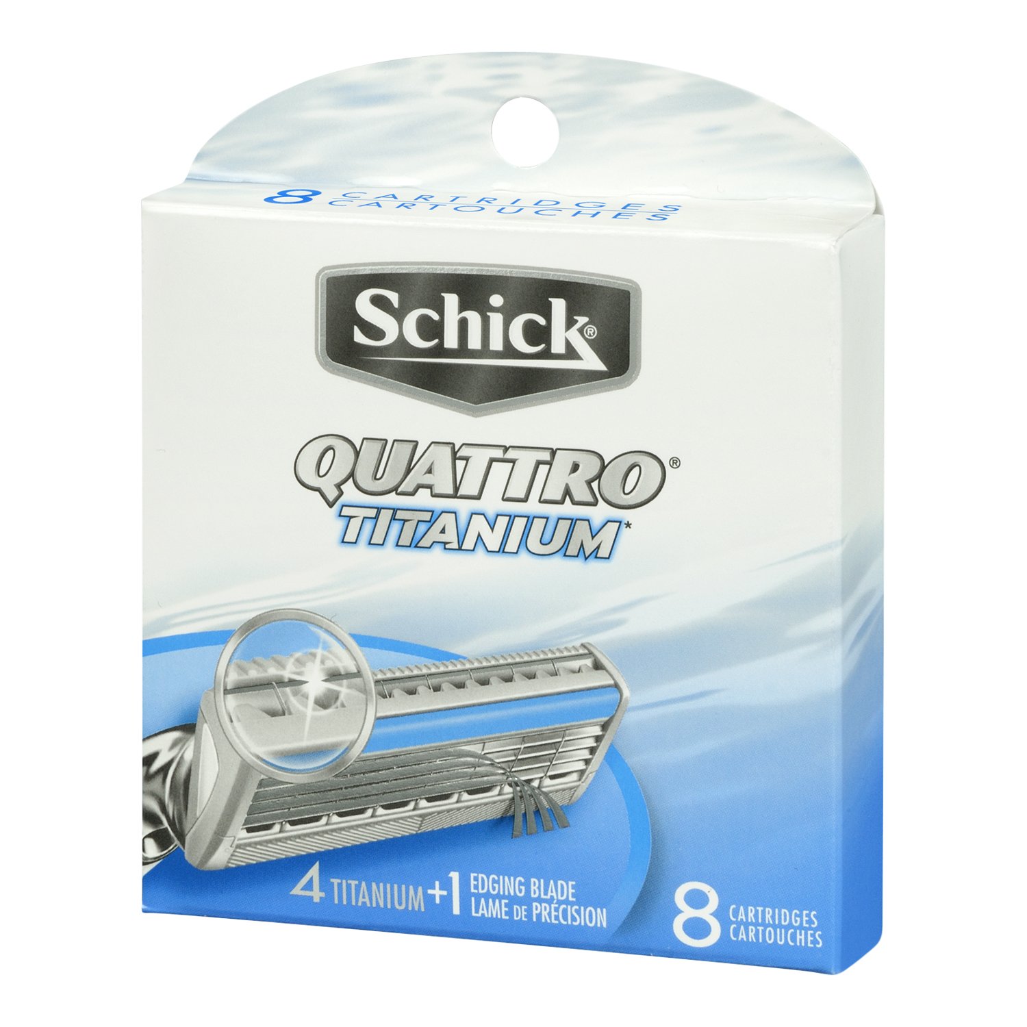 Foto 4 pulgar | Recambios De Cuchillas De Afeitar Schick Quattro Titanium Para Hombre  8 Unidades - Venta Internacional.