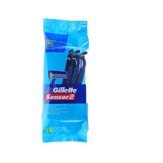 Foto 1 | Maquinillas De Afeitar Desechables Gillette Sensor2 12 Unidades Con Revestimiento Cromado - Venta Internacional.