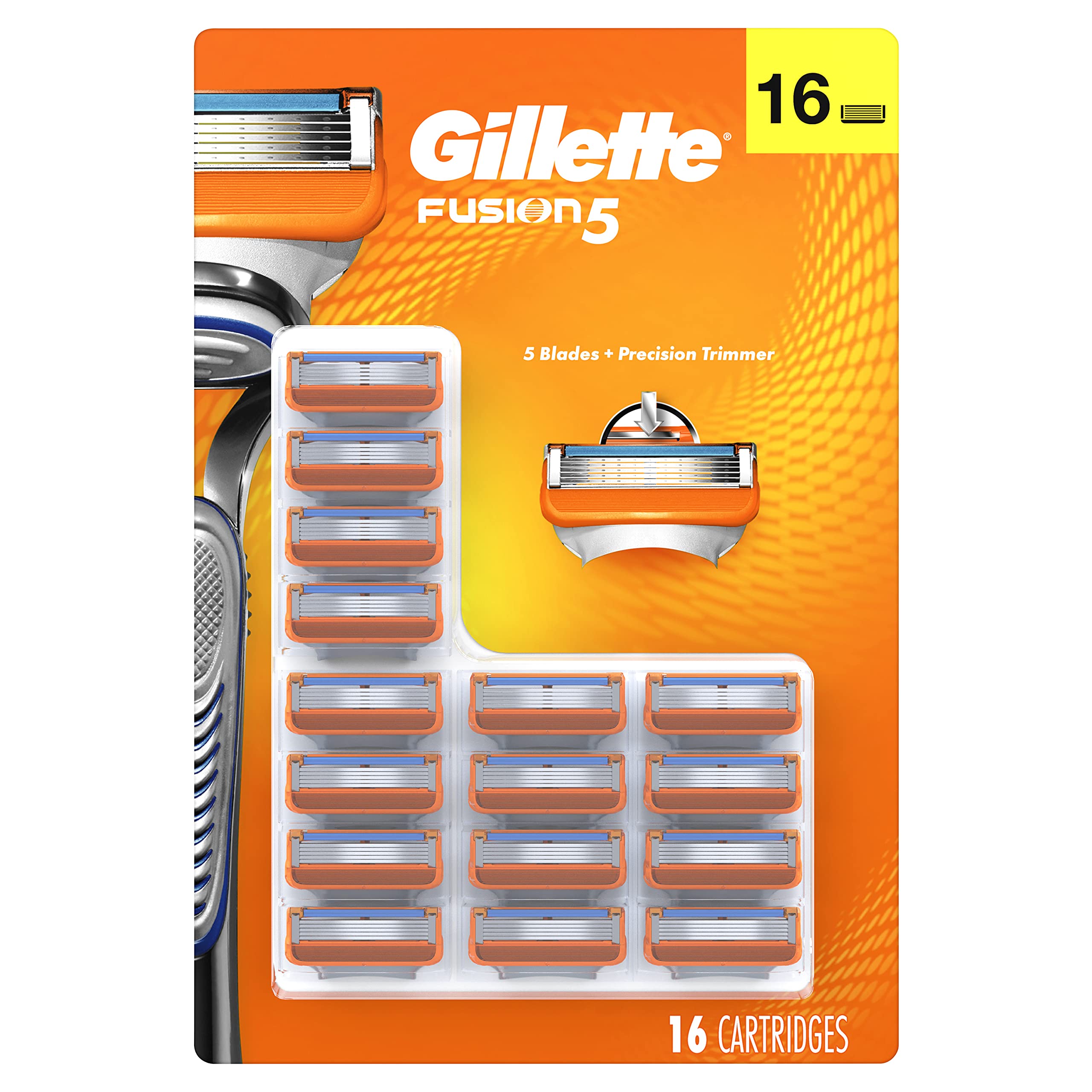 Foto 2 pulgar | Recambios De 16 Cartuchos De Razor Blades Gillette Fusion5 Para Hombre - Venta Internacional.