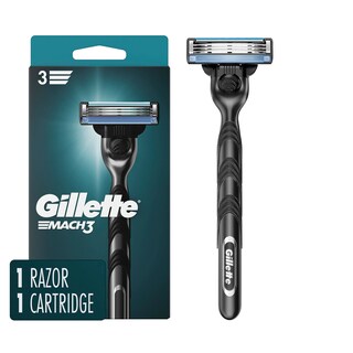 Foto 1 | Razor Gillette Mach3 Para Hombre 1 Mango De Maquinilla De Afeitar Y 1 Hoja De Repuesto - Venta Internacional.