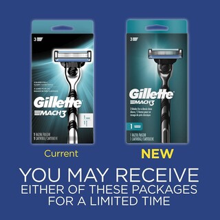 Foto 2 | Razor Gillette Mach3 Para Hombre 1 Mango De Maquinilla De Afeitar Y 1 Hoja De Repuesto - Venta Internacional.