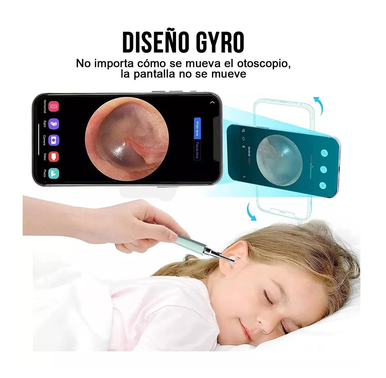 Foto 3 pulgar | Limpiador de Oídos Inteligente BELUG con Cámara Quita Cerilla Endoscopio Azul