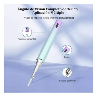 Foto 5 | Limpiador de Oídos con Cámara Quita Cerilla Inteligente Endoscopio Verde