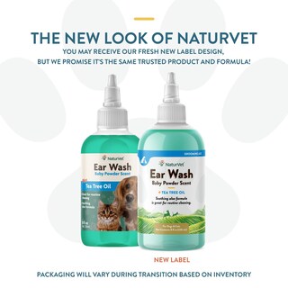 Foto 2 | Limpiador De Orejas Naturvet Con Aceite De Árbol De Té (aroma De Aloe Y Talco Para Bebés) - Venta Internacional.