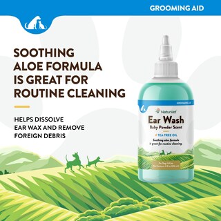 Foto 3 | Limpiador De Orejas Naturvet Con Aceite De Árbol De Té (aroma De Aloe Y Talco Para Bebés) - Venta Internacional.