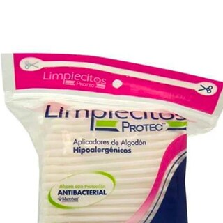 Foto 2 | Aplicadores De Algodón Protec Limpiecitos 300 Piezas