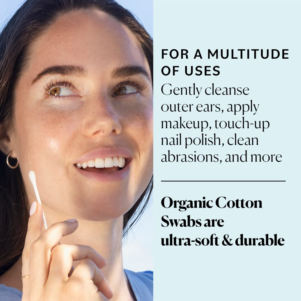 Foto 4 pulgar | Bastoncillos De Algodón Sky Organics, Orgánicos, 500 Quilates, Puntas Ultrasuaves - Venta Internacional.