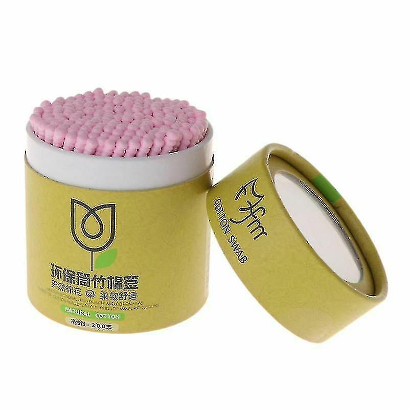 Bastoncillos De Algodón Huoguo Con Mango De Bambú  7 Cm  Paquete De 200 - Venta Internacional.