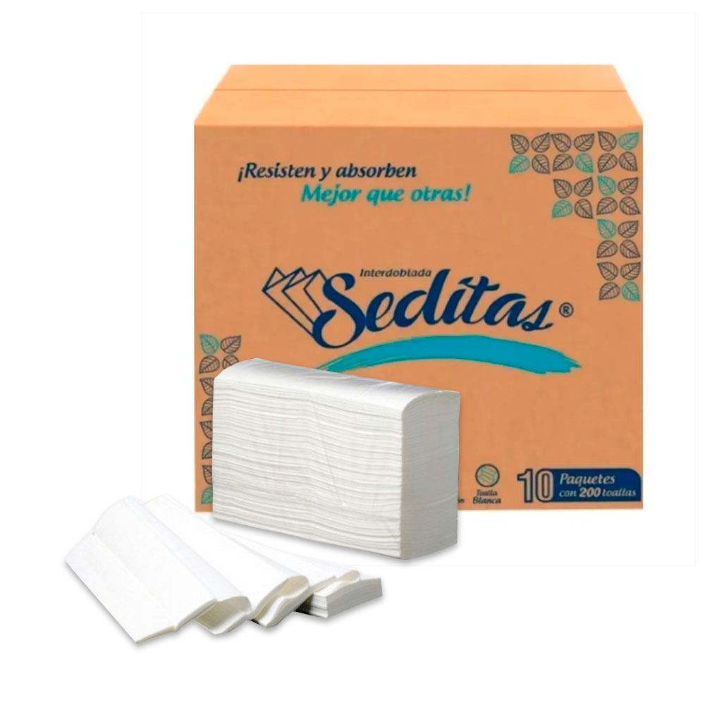 Foto 3 pulgar | Toalla de Papel Tipo Sanita Biodegradable color Blanca 10 Paquetes de 200 Hojas