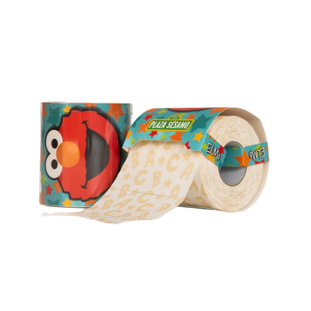 Foto 4 pulgar | Plaza Sésamo Papel Higiénico Toon Roll 6 Rollos Elmo & Monstruo Come Galletas
