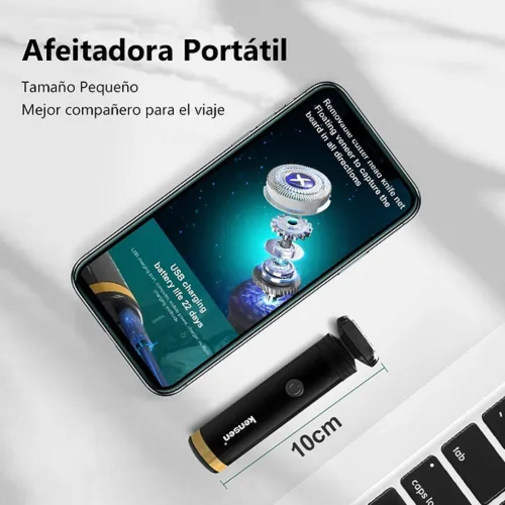 Foto 3 | Mini Rasuradora Eléctrica Malubero para Barba y Pelo Corporal