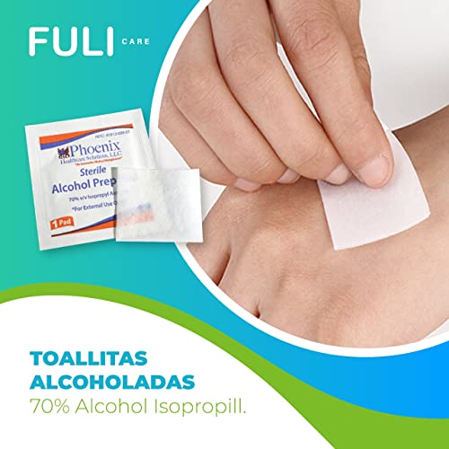 Foto 4 pulgar | Toallitas con Alcohol Estériles Phoenix Ideales para Preparar Zonas de Inyección Caja con 100 Paquetes