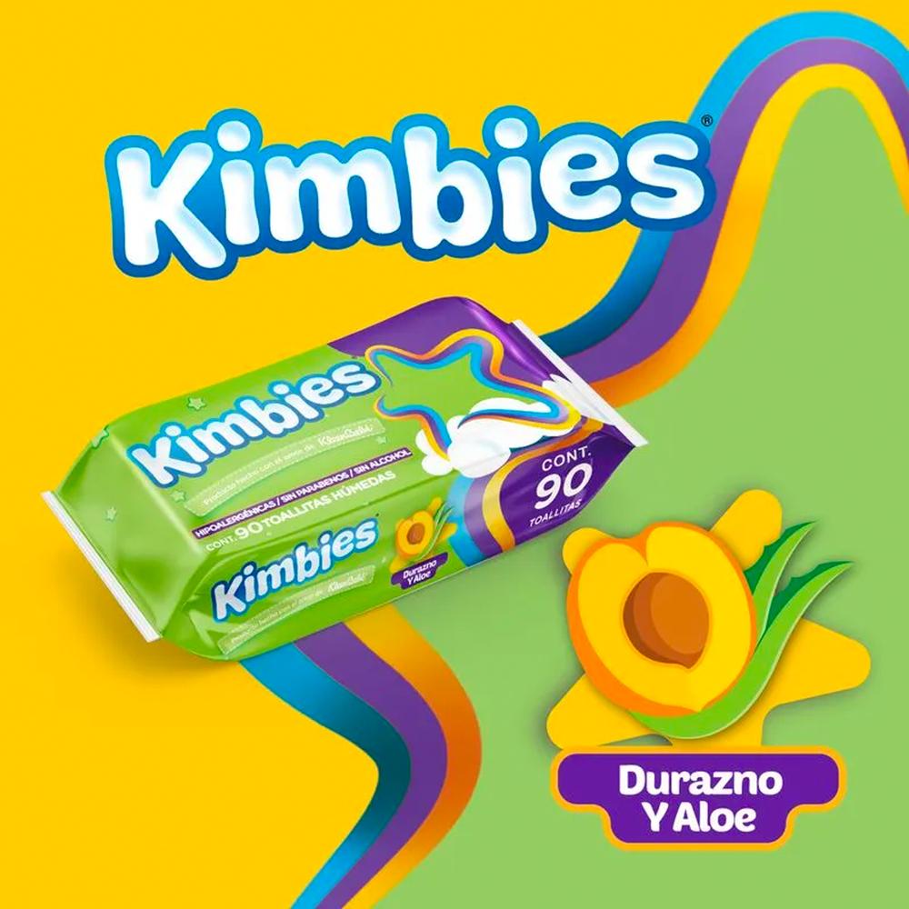 Foto 3 | Toallitas Húmedas Kleenbebé Kimbies 90 Piezas