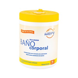 Foto 2 | 2 Pack De Paños Para Baño Corporal - 160 Toallitas Húmedas - Pack De 2 Botes Jumbos | Paños Para Enfermos -