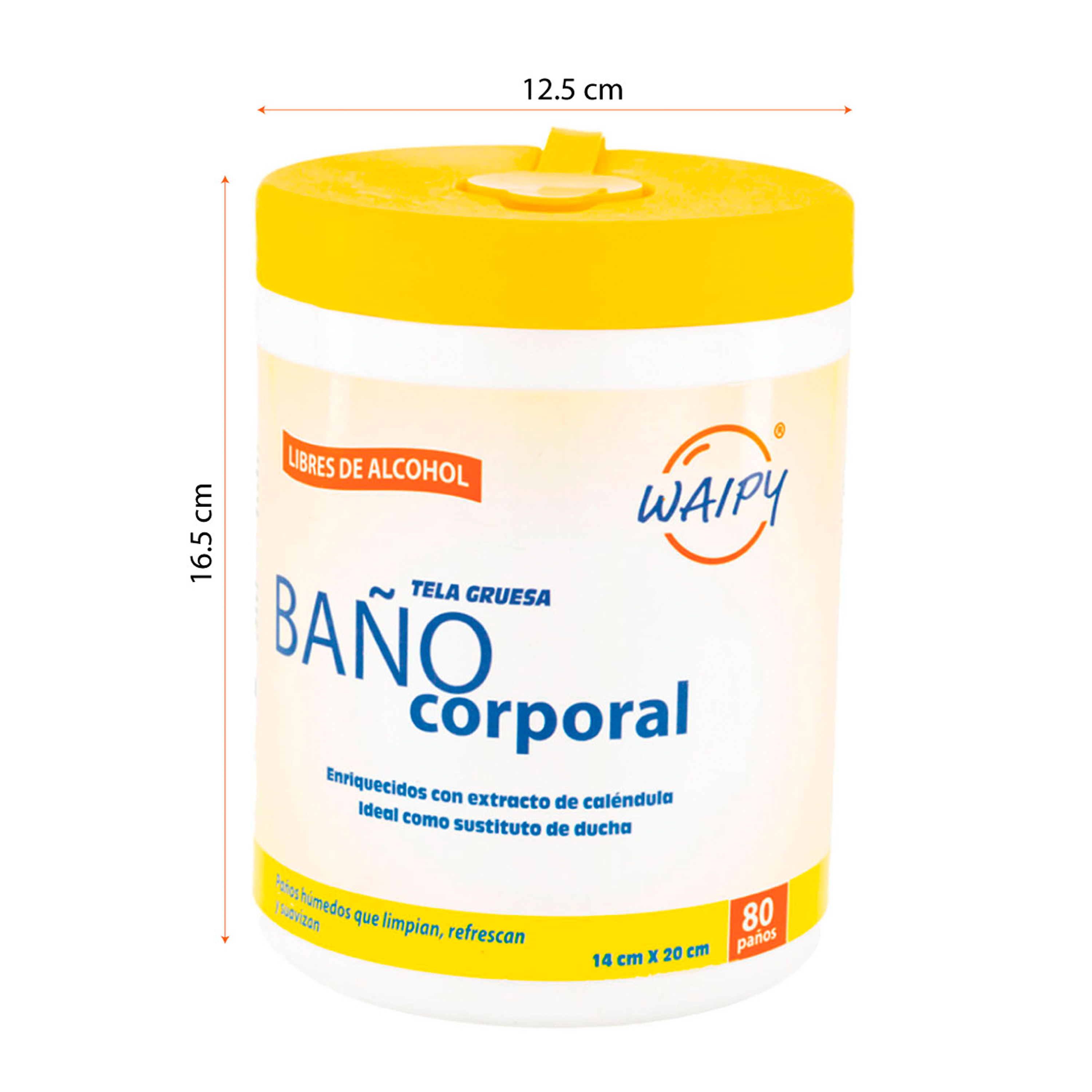 Foto 6 pulgar | 2 Pack De Paños Para Baño Corporal - 160 Toallitas Húmedas - Pack De 2 Botes Jumbos | Paños Para Enfermos -