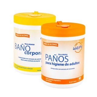 Foto 1 | 2 Pack de Toallitas Húmedas Waipy para Adultos