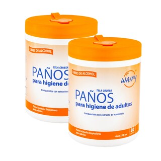 Foto 1 | Toallas Húmedas Waipy para Adultos 2 Pack