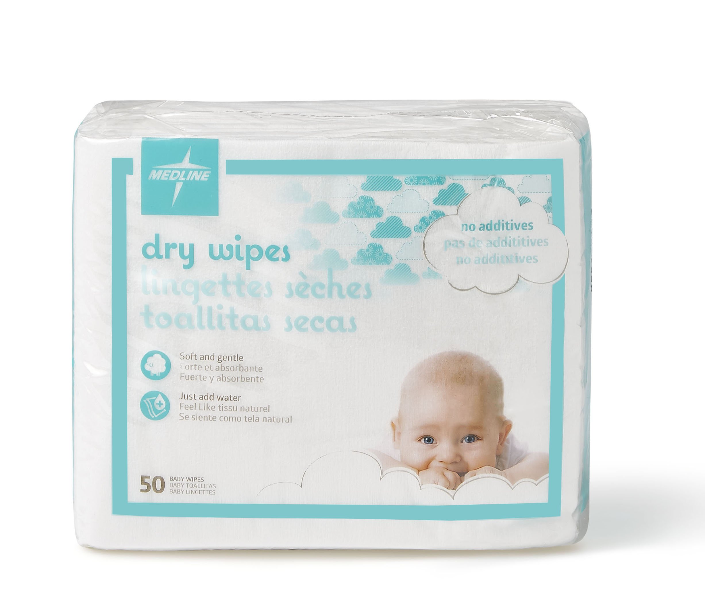 Paños Desechables Para Limpieza En Seco Medline Ultrasoft, 50 Bolsas - Venta Internacional.