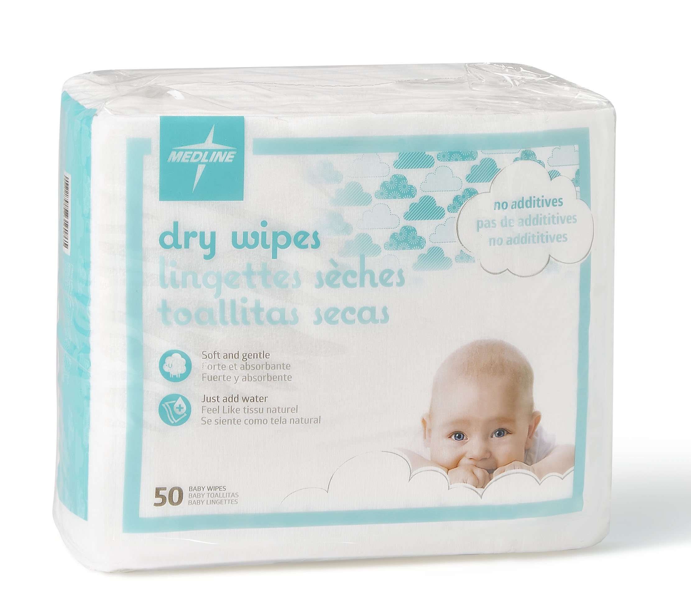 Foto 3 pulgar | Paños Desechables Para Limpieza En Seco Medline Ultrasoft, 50 Bolsas - Venta Internacional.