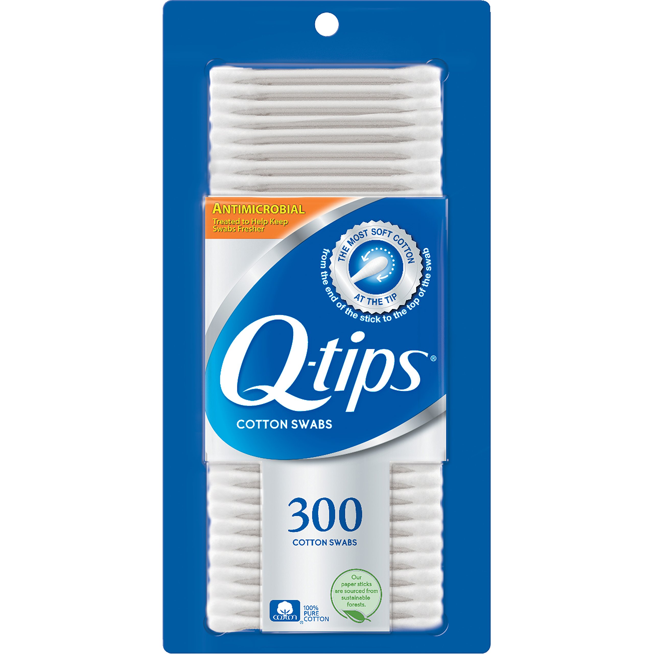 Bastoncillos De Algodón Con Bastoncillos Antibacterianos, Paquete De 300 - Venta Internacional.