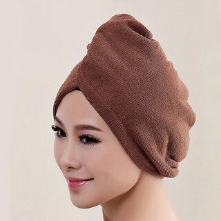 Foto 2 | Toalla De Baño De Microfibra Para Secar El Cabello Gorra Y Secado Rápido - Venta Internacional.