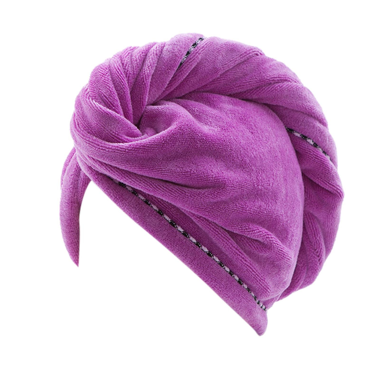 Gorro De Ducha Para Cabello Seco  Terciopelo Coral  65 X 25 Cm  Para Mujeres Y Hombres - Venta Internacional.