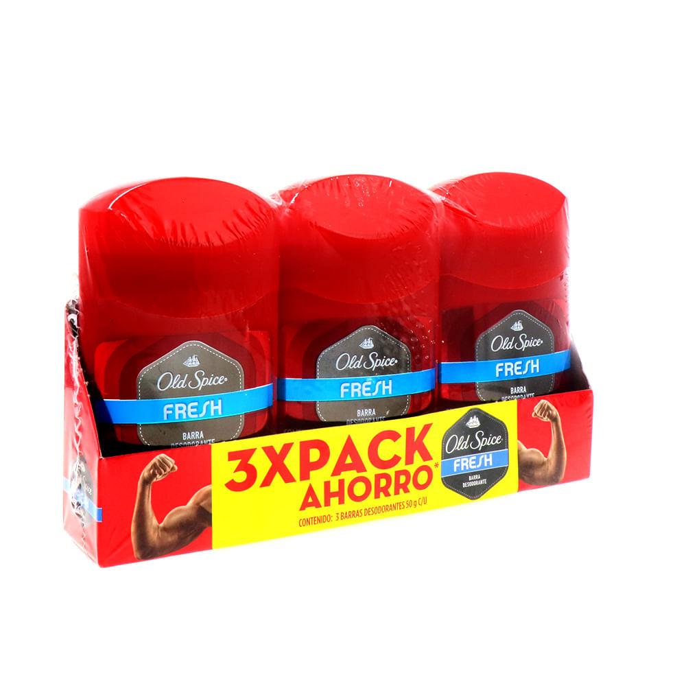Foto 2 pulgar | Desodorante Old Spice Fresh 3 Piezas de 50 Gr
