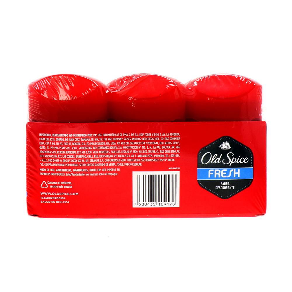 Foto 4 pulgar | Desodorante Old Spice Fresh 3 Piezas de 50 Gr