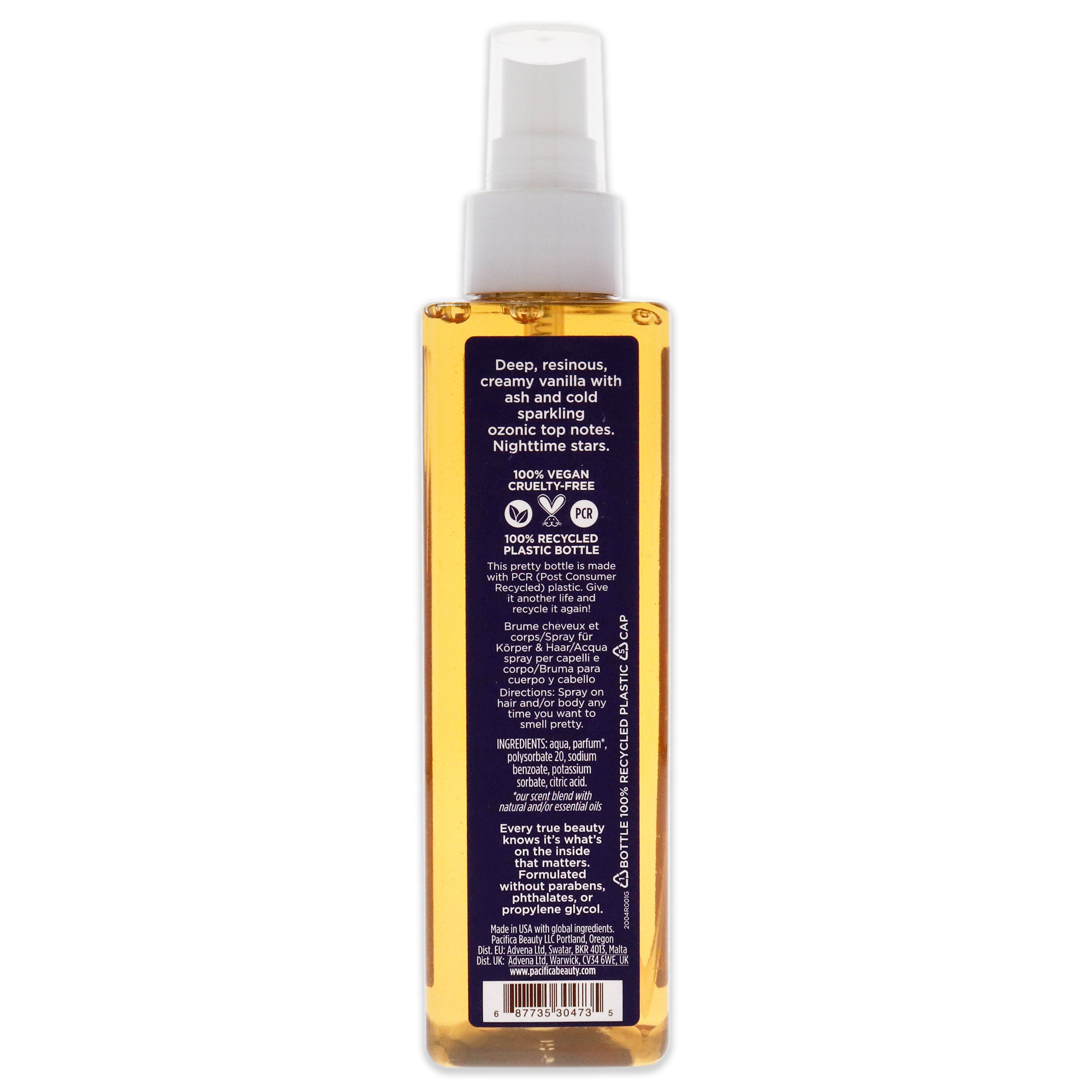 Foto 3 pulgar | Pacifica Cosmosis Hair And Body Mist - Vanilla Stardust For Women 6.9 Oz Body Mist
