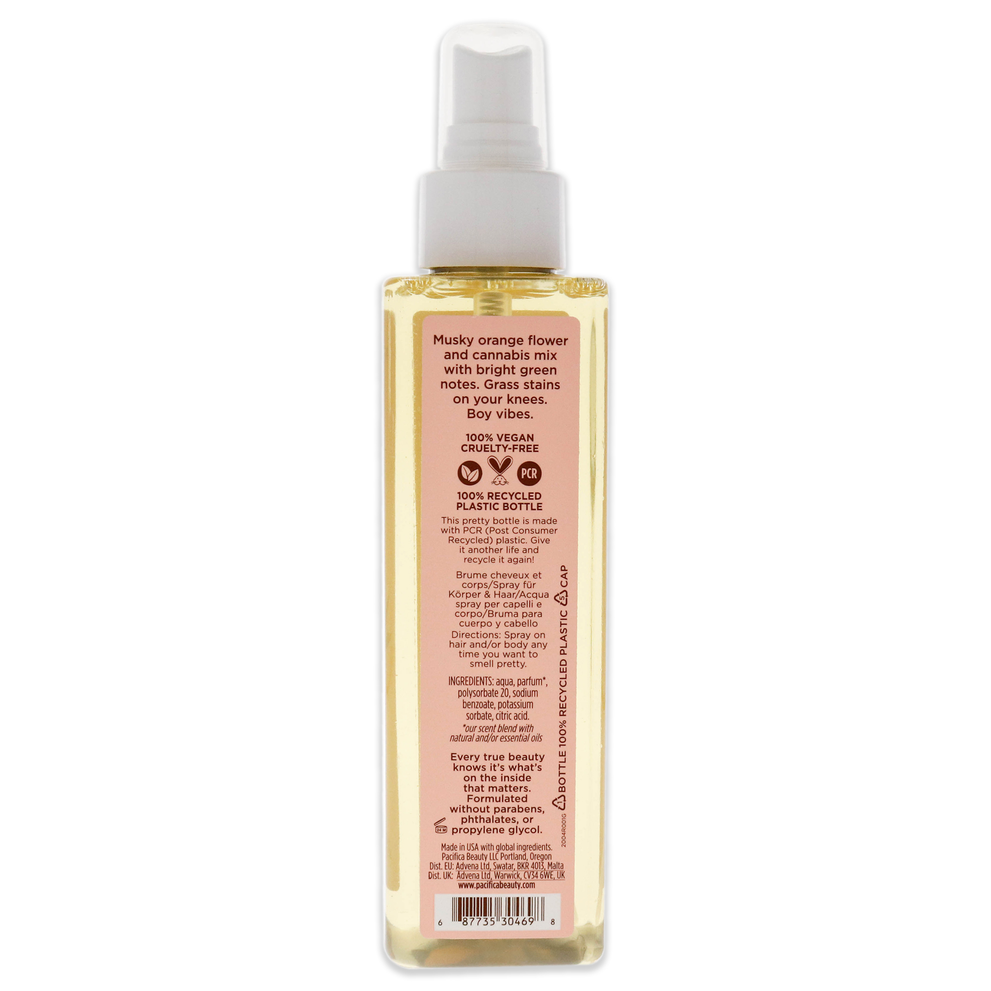 Foto 3 pulgar | Pacifica Tomboy Vives Hair And Body Mist - Orange Flower For Women 6.9 Oz Body Mist