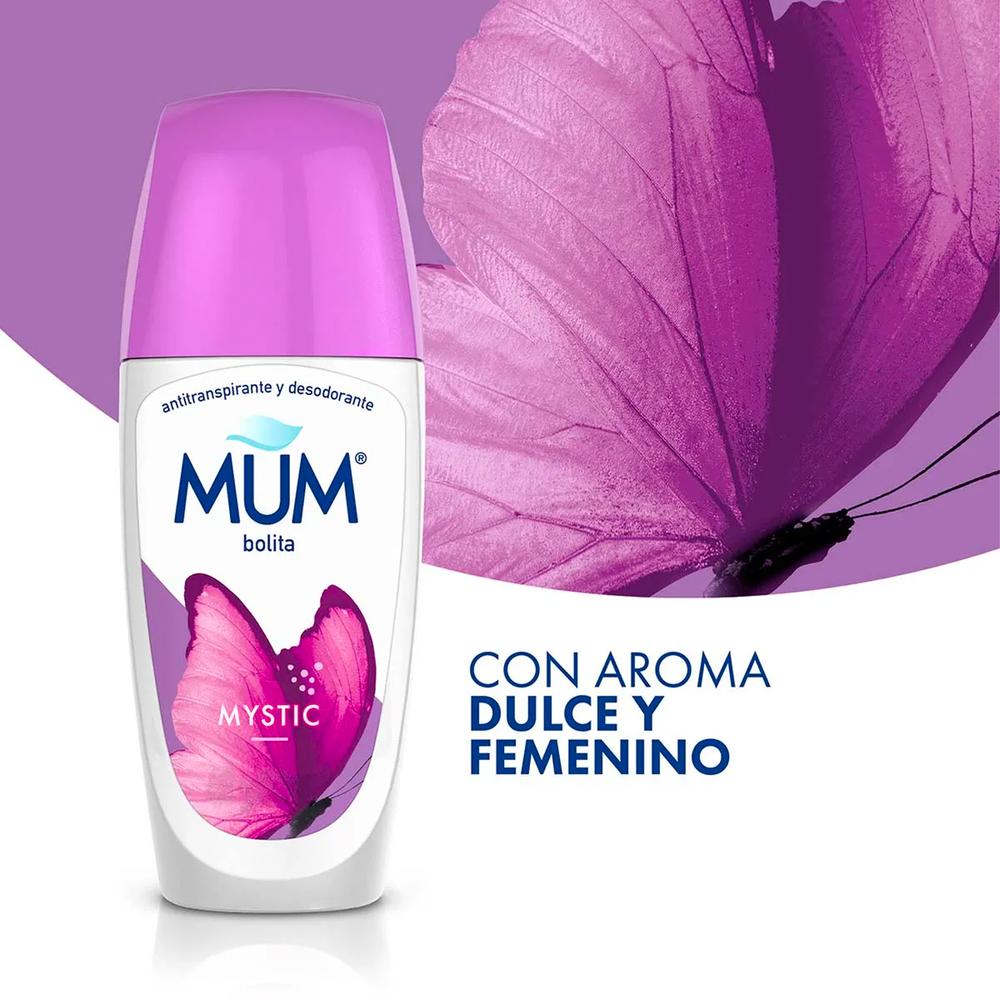 Foto 4 pulgar | Desodorante Mum Mystic Roll On 60 Gr