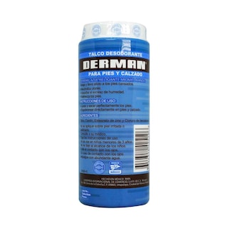 Foto 3 | Talco Desodorante Derman Para Pies Azul 80 Gr
