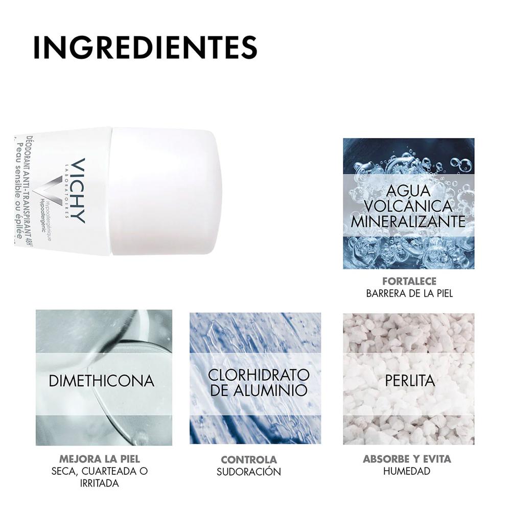 Foto 3 pulgar | Desodorante Vichy Piel Sensible 50 ml