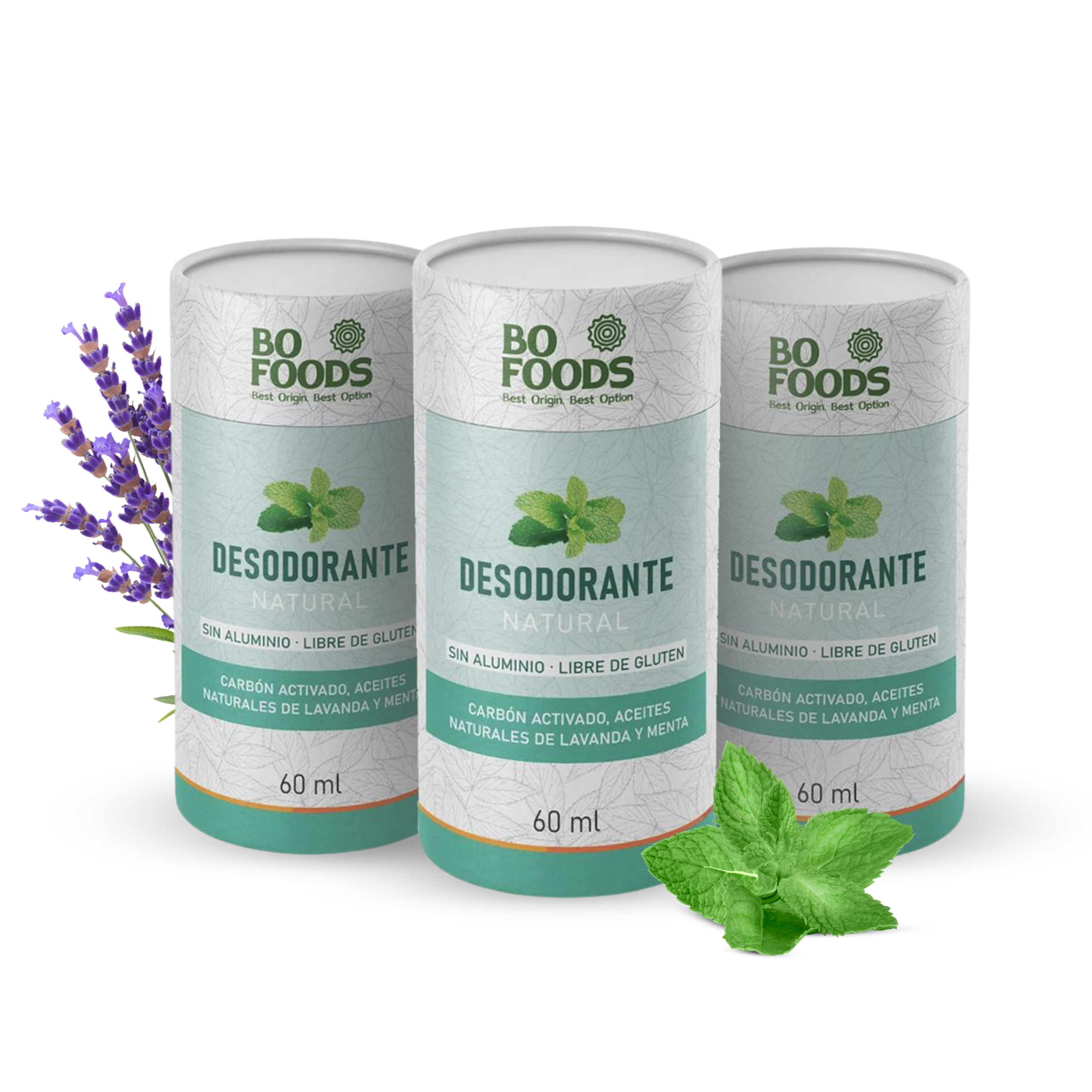 Foto 1 | Desodorante Natural Lavanda y Menta sin Aluminio Pack X3