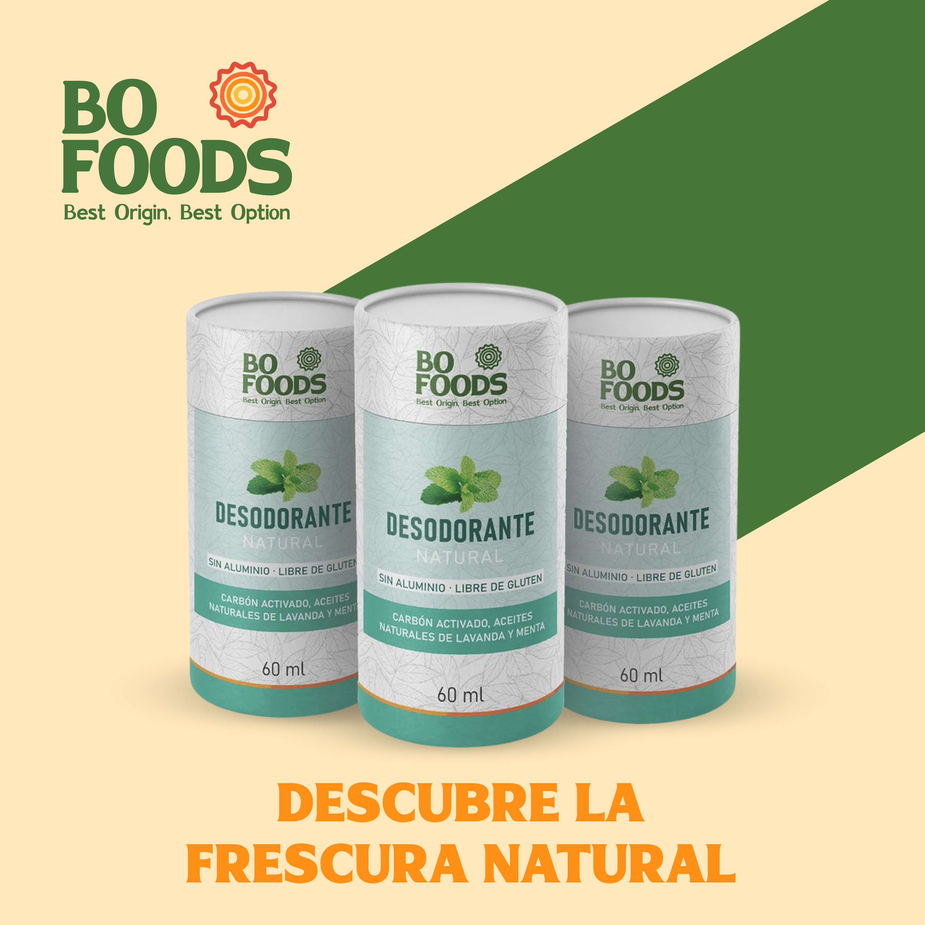 Foto 5 pulgar | Desodorante Natural Lavanda y Menta sin Aluminio Pack X3