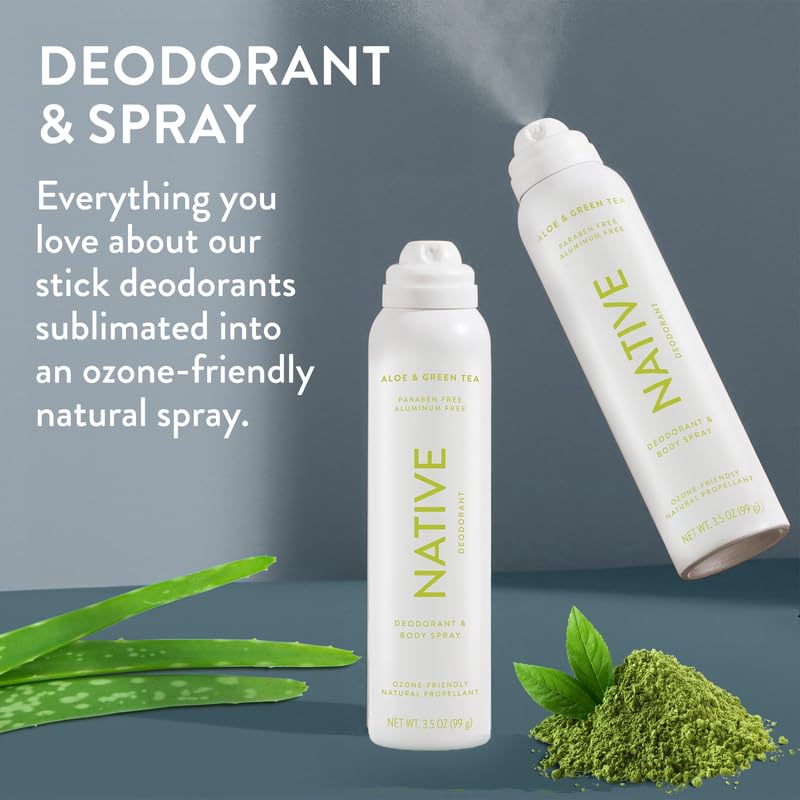 Foto 3 pulgar | Desodorante y Spray Corporal Nativo de Aloe y Té Verde 99 g - Venta Internacional