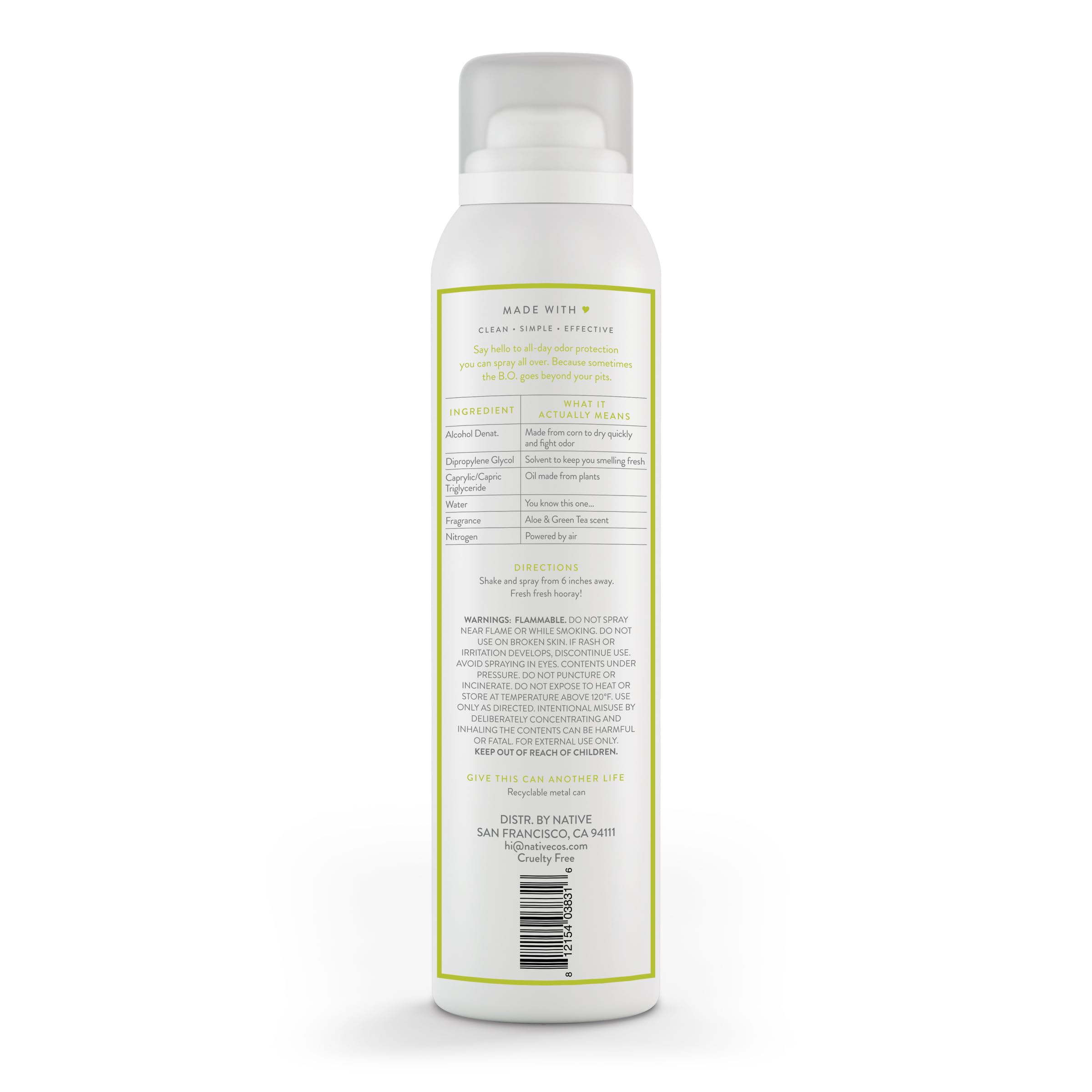 Foto 8 pulgar | Desodorante y Spray Corporal Nativo de Aloe y Té Verde 99 g - Venta Internacional