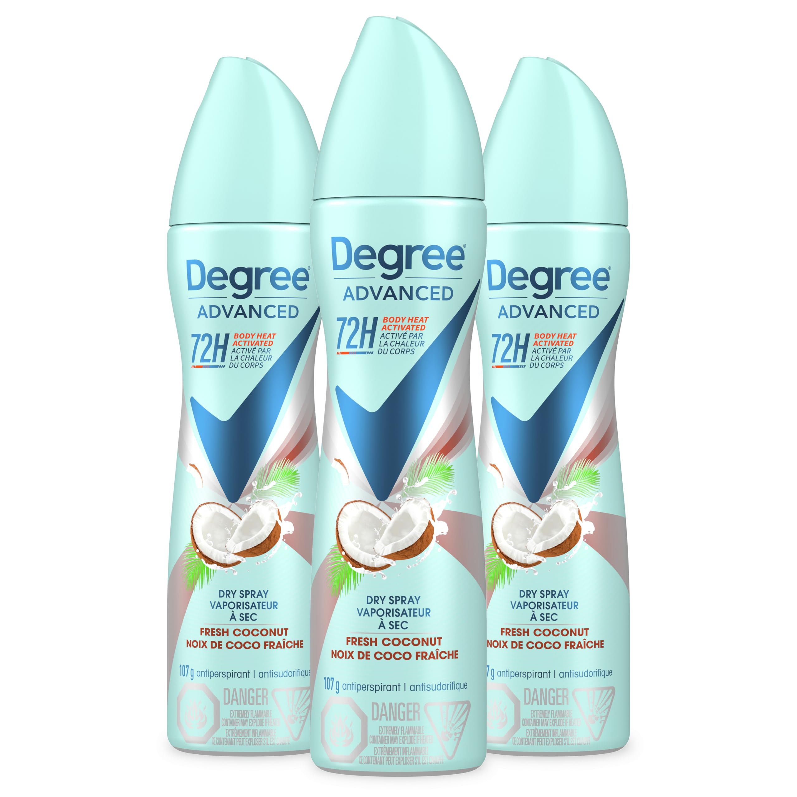 Foto 1 | Desodorante Antitranspirante Aerosol Degree 3 Piezas - Venta Internacional