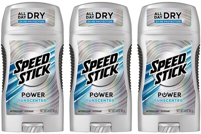 Foto 1 | Desodorante Speed Stick Antitranspirante Sin Perfume 3 Piezas - Venta Internacional