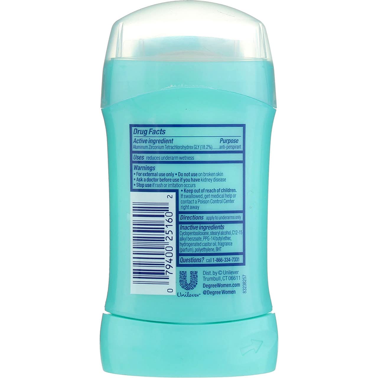 Foto 4 pulgar | Desodorante en Barra Degree Shower Clean 48 Horas 50 Ml - Venta Internacional
