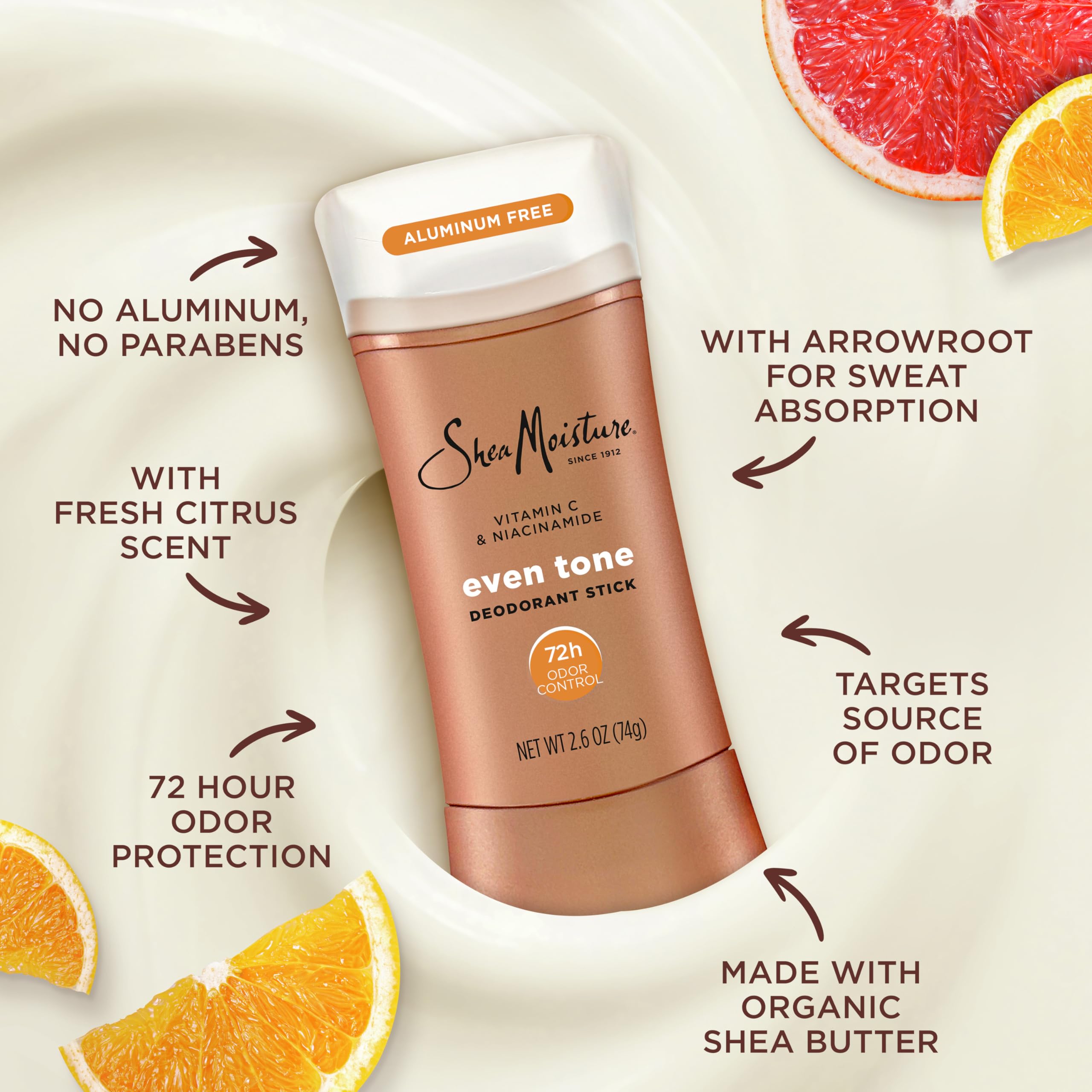 Foto 4 pulgar | Desodorante en Barra Sheamoisture 72h Odor Control Fresh 74 g - Venta Internacional