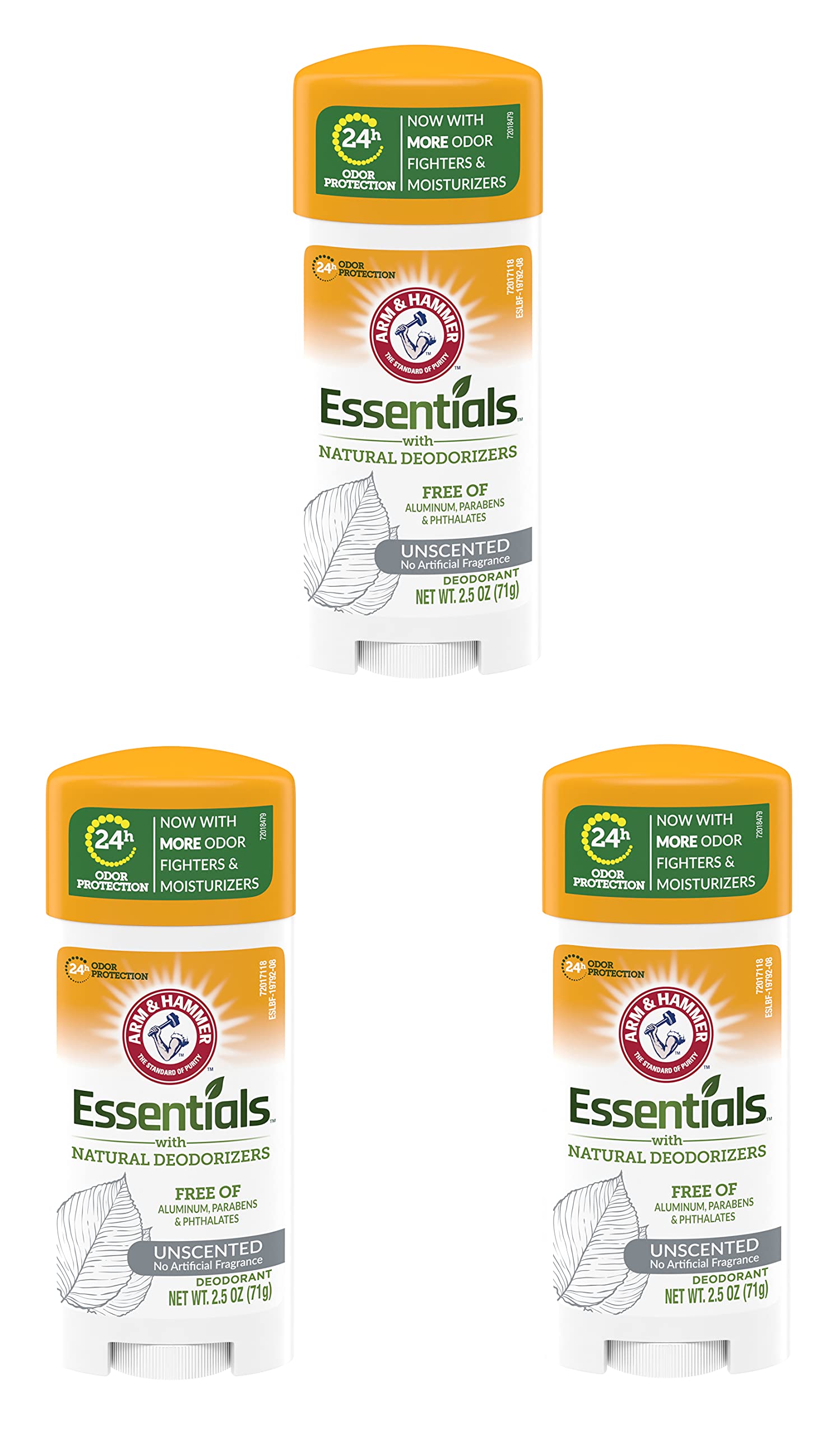 Desodorante Arm & Hammer Essentials Sin Perfume 3 Piezas - Venta Internacional