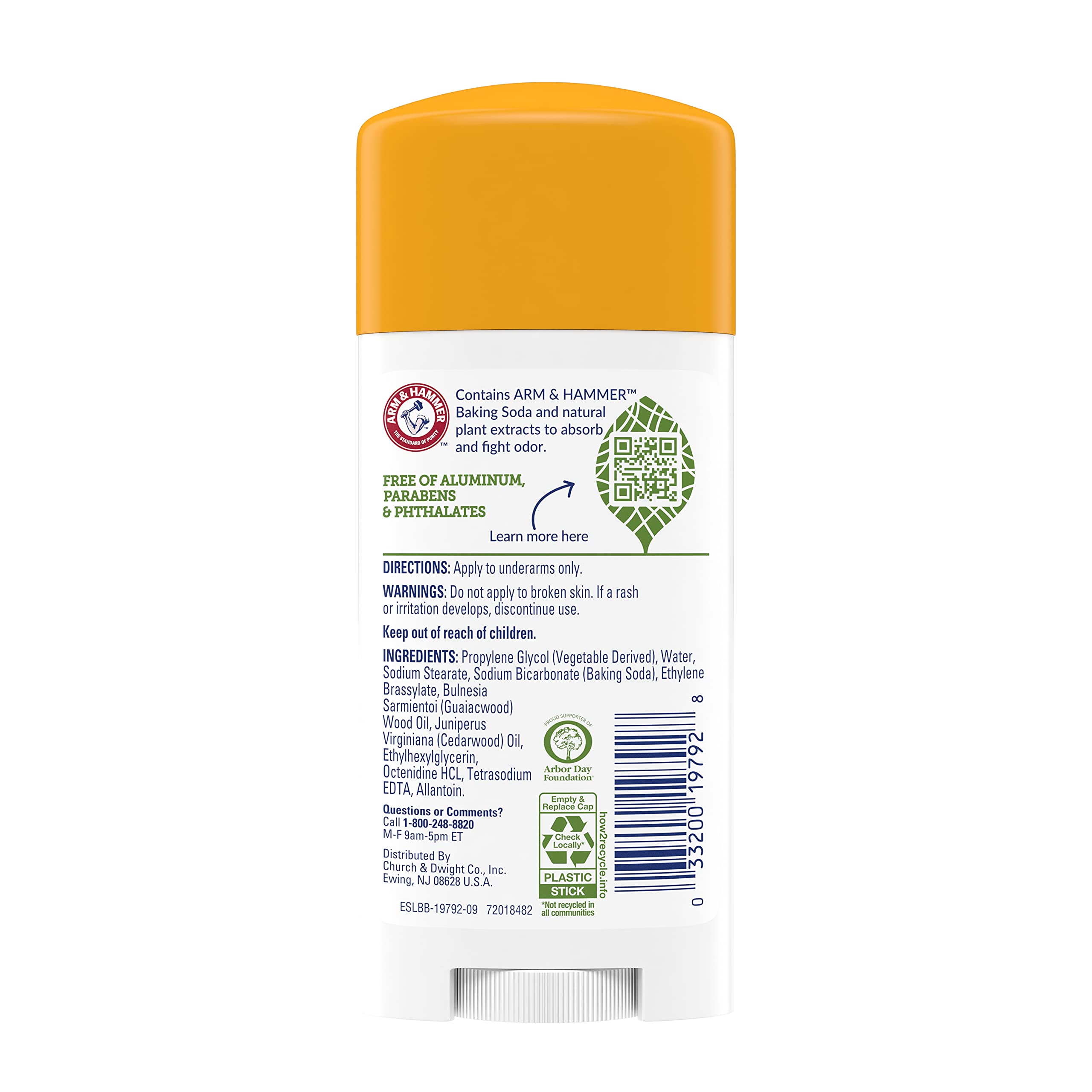 Foto 4 pulgar | Desodorante Arm & Hammer Essentials Sin Perfume 3 Piezas - Venta Internacional